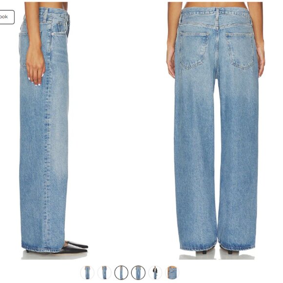 Agolde Low Slung Baggy Jeans in Libertine Size 25 - Picture 2 of 13